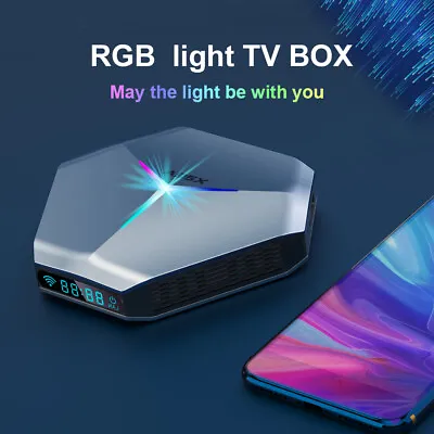 $67.99 • Buy A95X F4 Amlogic S905X4 RGB Light Smart Android TV Box Android 10 Media Player