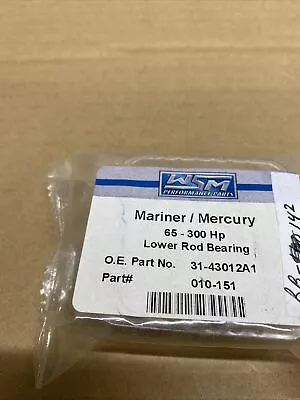 Marine Mercury   Lower Rod Bearing  31-43012A1  BB-142 • $39.99