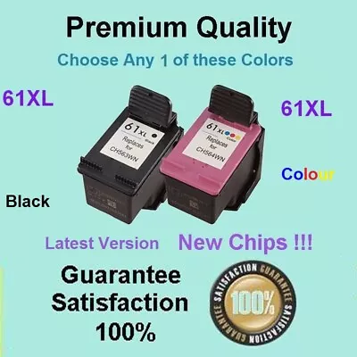 Any1 61XL BK Or COLOUR Compatible For HP ENVY 4500 4504 5530 OFFICEJET 2620 4630 • $29.95