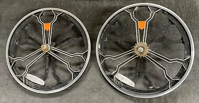 Mongoose BMX Mag Wheels HY-28 Front And Rear Bike Rims Tri Diamond Sprocket • $99.99