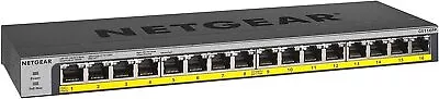 NETGEAR PoE Switch 16 Port Gigabit Ethernet Unmanaged Network Switch (GS116PP) • £179