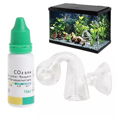 Aquarium CO2 Monitor CO2 Glass Drop Checker Aquarium Tanks CO2 Monitor • $11.55