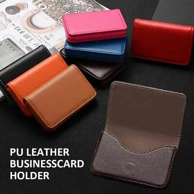 £5.33 • Buy New Pocket PU Leather Business Credit Card Name Id Card Holder Case Wallet A