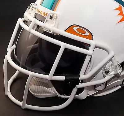 MIAMI DOLPHINS NFL Schutt EGOP Football Helmet Facemask/Faceguard (WHITE) • $109.99