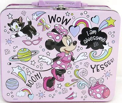 Minnie Mouse Metal Lunch Box/Collector Tin. Measures 8  X 7 . • $13.50