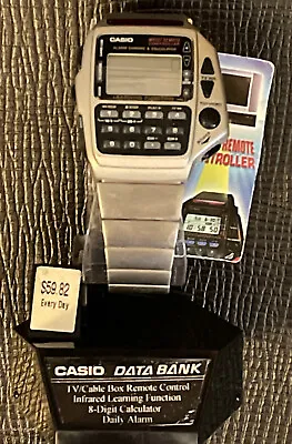 VINTAGE CASIO CMD-40 1174 TV Remote Controller Digital Calculator Watch COMPLETE • $999