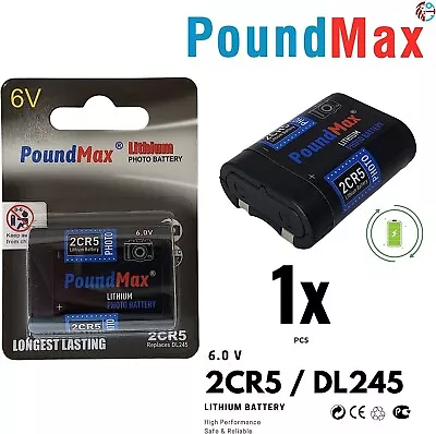 £4.99 • Buy 2CR5 Super 6 V Lithium-Ion PoundMax Photo Battery High Capacity 