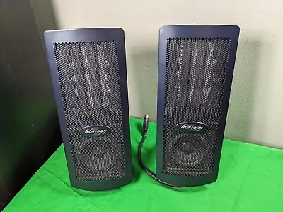 Monsoon Satellite Speaker Pair Set Of 2 MH-500 With Stands (No Subwoofer) • $51.51