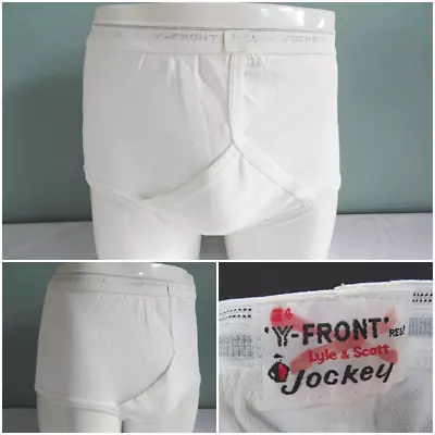 Vintage 1980s Mens Briefs Jockey Underpants Unused White Pants Y Fronts 30  • $16.16