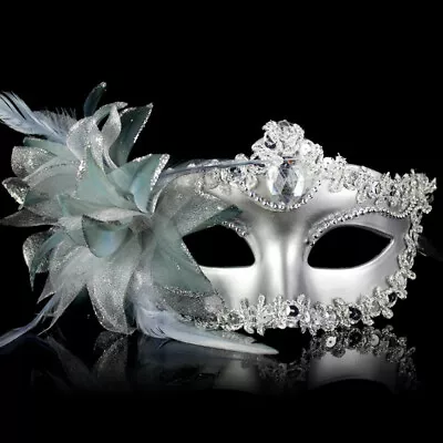 Masquerade Mask Venetian Costume Dance Party Fancy Dress Women Men Carnival UK • £4.55