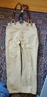 Frontier Classics Tan Trousers Suspenders Size 38  • $69.99