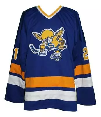 Any Name Number Minnesota Fighting Saints Retro Custom Hockey Jersey Carlson  • $49.99