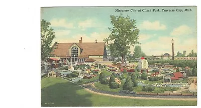 Post Card Vintage(1) Traverse City Mich Miniature City Clinch Park P 1947(#200 • $2.50