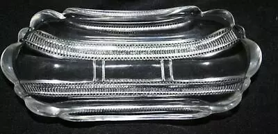$9.50 • Buy U.s. Glass Co. Banana Split Dish Panel Zipper Iowa Pattern Circa 1905