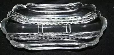 U.s. Glass Co. Banana Split Dish Panel Zipper Iowa Pattern Circa 1905 • $9.50