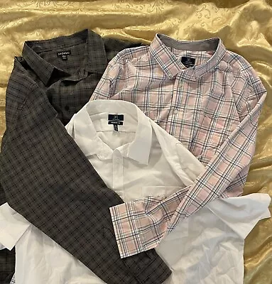 Lot Of 3 George 3xl Men’s Pre-Owned Dress Shirts  • $14.99