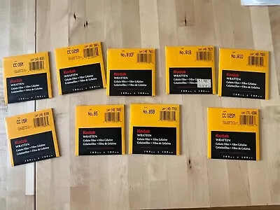 $14 • Buy Kodak Wratten 100mm Filters 85 85B 81B 81EF 81D CC05M CC025M CC025R CC05R  New 
