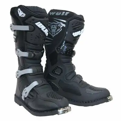 £94.49 • Buy Wulfsport Track Star Motocross Quad Enduro Off Road Motor Bike Boots - Black