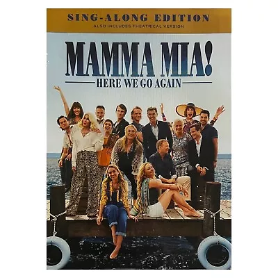 Mamma Mia! Here We Go Again (DVD 2018) Sing Along Edition - NEW SEALED • $12.99