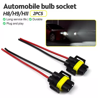 Wire Pigtail Female S H8 Fog Light Two Harness Bulb Socket Connector Plug Lamp • $5.68