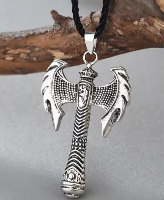 £4.95 • Buy Viking Axe Pendant Viking Necklace Mens Pagan Norse