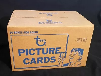 1987 Topps Baseball Vending CASE = 24/500ct Boxes 12K Cards - ALL BBCE SEALED!! • $699.95