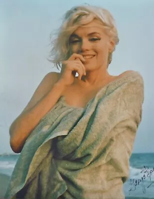 George Barris (1922-2016)  Marilyn Monroe Original Photo Beach 1962 Hand Signed • $1795
