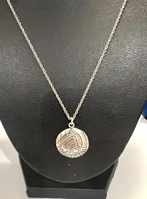 Sterling Silver  I Love Volleyball  Pendant Necklace 20  • $26.60