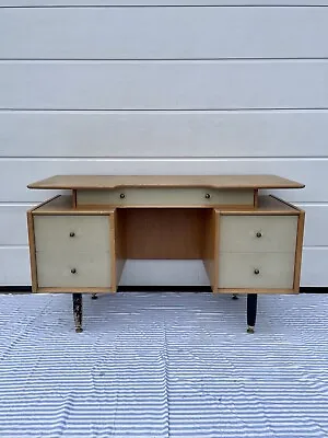 Mid Century Oak Desk By E. Gomme For G Plan 1950s • £400