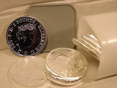25 X 1 Oz Britannia Silver Coins In Tube 2019 - .9999 Pure Grade  Bullion. • £605