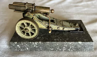 Vintage Marklin Germany Mortar Cannon Desk Model On Marble Base Paperweight • $950