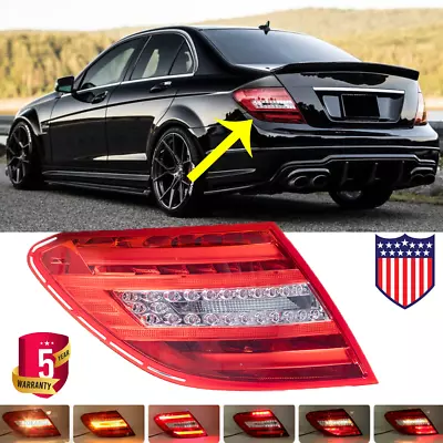 Rear Left LED Tail Light For 2011-2014 Mercedes Benz W204 C250 C300 C350 C63 AMG • $90.10