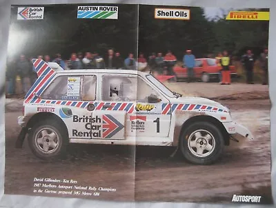 Autosport Austin Rover MG Metro 6R4 Poster • £8.99