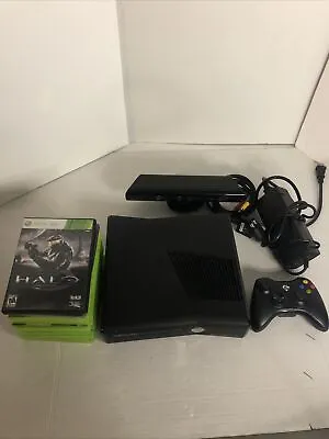 Microsoft XBox 360 S Model 1439 4GB Console System Bundle 10 Games Kinect READ • $119.99