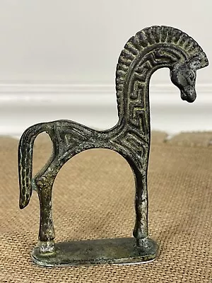 BRONZE Frederick Weinberg Style Etruscan Greek Trojan Horse Sculpture MCM • $34.99