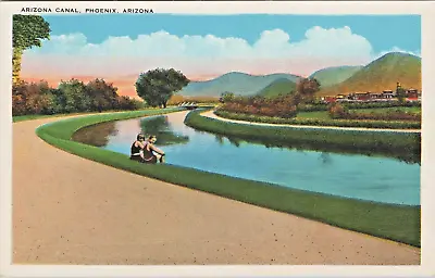 Maricopa County Arizona Canal From Roosevelt Dam Phoenix AZ Vtg Postcard CP330 • $6.65