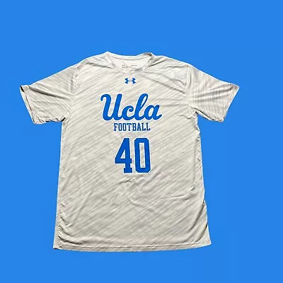 UCLA Bruins Football Under Armour Heat Gear Athletic T Shirt Mens Size M Gray • $14.99