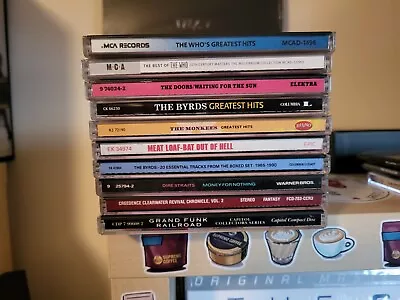 Rock Cd Lot The Who The Doors The Byrds The Monkees Meat Loaf Dire Straits  • $6