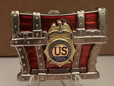 Rare And Sought After DEA Mobile Resident Office Red Variant Challenge Coin • $22