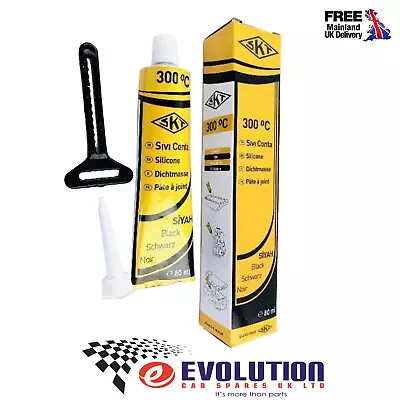 Skt Premium Black Silicone Gasket Sealant Marker Engine Covers 80 Gr • £6.50