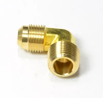 3/8 Male Flare Sae 45 To 3/8 Male Npt Elbow L Fitting Propane Natural Gas Fuel • $8.38