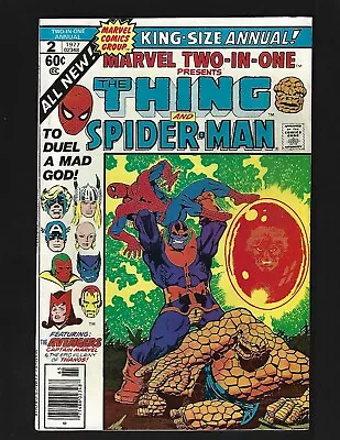 Marvel Two-In-One Annual #2 VF- Death Of Thanos Spider-Man Warlock Capt. Marvel • $39