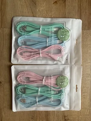 Iphone Charger Cable (6 PACK) 6FT/1.8M Mfi Certified Lightning Fast Charging X6 • £9