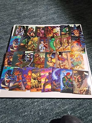 Marvel Gold Foil Signature Cards Lot Of 30!!! Various Sets!!! 1994 And 1995!!!!! • $19.99