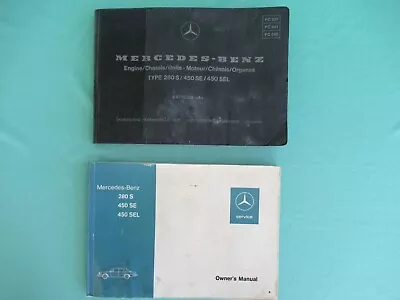 Mercedes-Benz Type 280 S/ 450SE/ 450SEL Owner's Manual And Engine/Chassis Books • $4.95