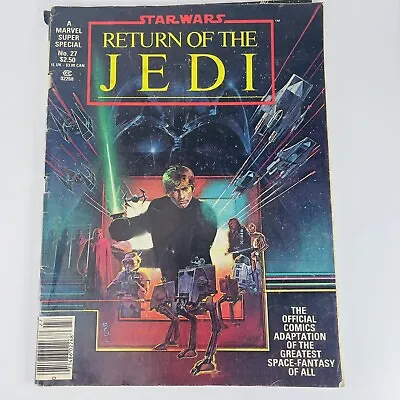 A Marvel Super Special Magazine Issue 27  Star Wars Return Of The Jedi 1983 • $8.95