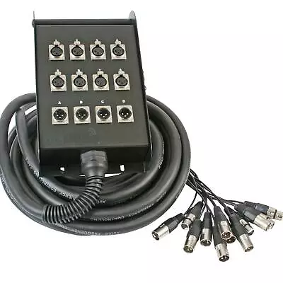 £87.99 • Buy Pulse PLS00322 XLR Multicore 8 Send 4 Return 15M Stagebox Snake