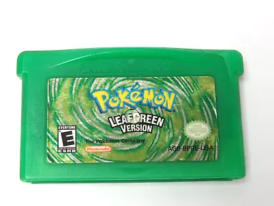 Authentic Nintendo Game Boy Advance Pokemon LeafGreen (2004) Game • $149.95