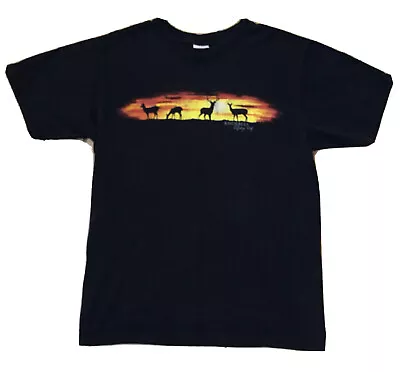 VINTAGE Knoebels Amusement Theme Park PA African Animals Anvil T Shirt MEDIUM M • $12.95