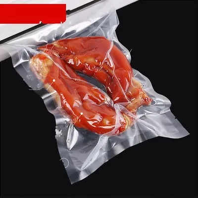 50x Food Vacuum Heat Sealer Bag Non-embossed Pouches Butcher Meat Bag Safety Set • $32.07